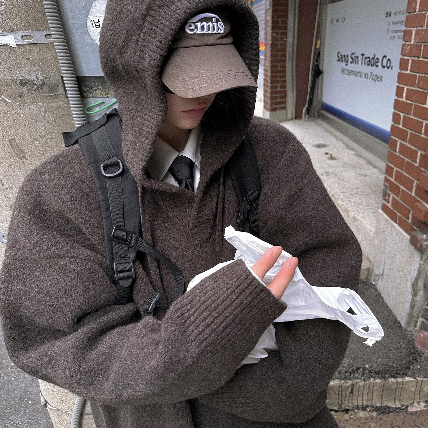 Aurocean连帽羊毛毛衣