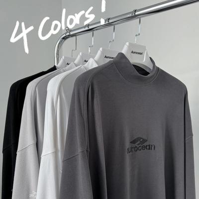 Aurocean 新奥绒保暖半高领内搭T恤  松弛感秋冬叠穿大版长袖t