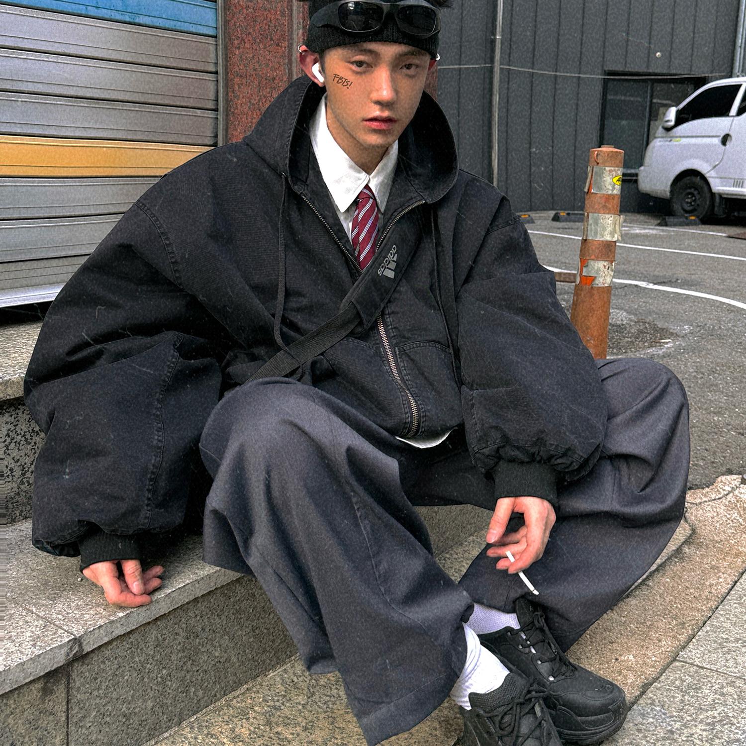 Aurocean加厚冬季短宽棉服