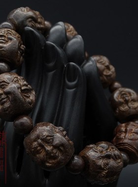 沉香木雕刻手串饰品男女款佛珠