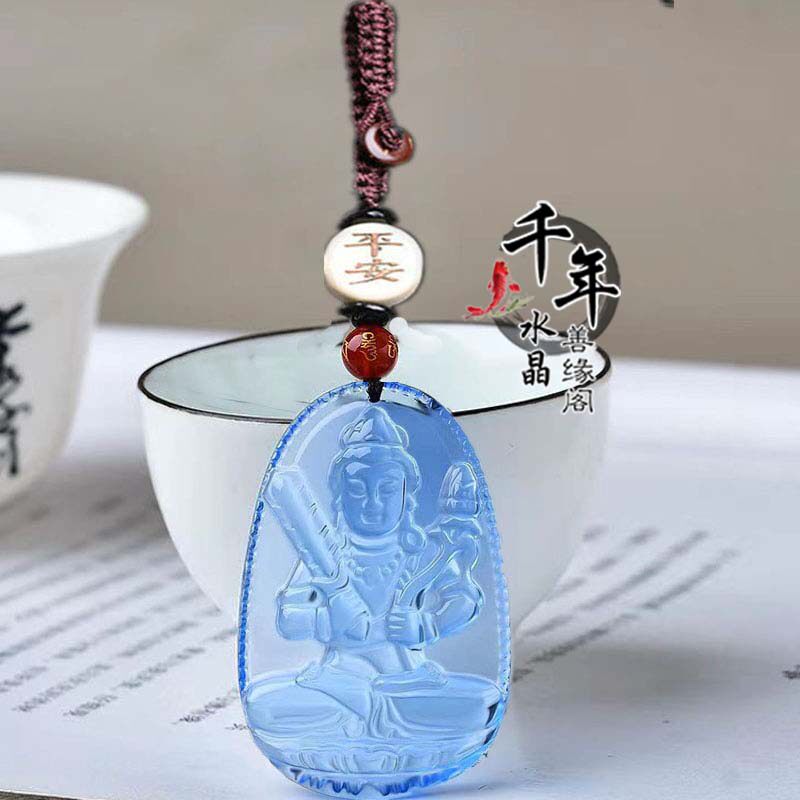 蓝水晶牛虎虚空吉祥物