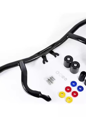 适用哈雷旅行车系路王滑翔121CVO改装发动机护杠前一字杠14-26年