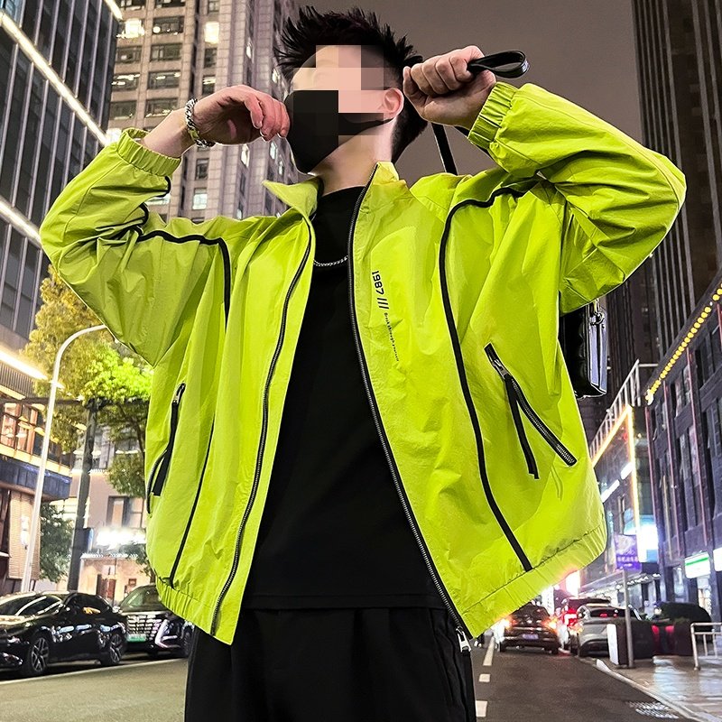 春秋款新款高级感夹克男款休闲潮