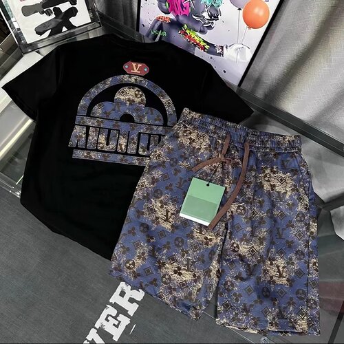夏季新款高端潮牌欧货重工印花潮