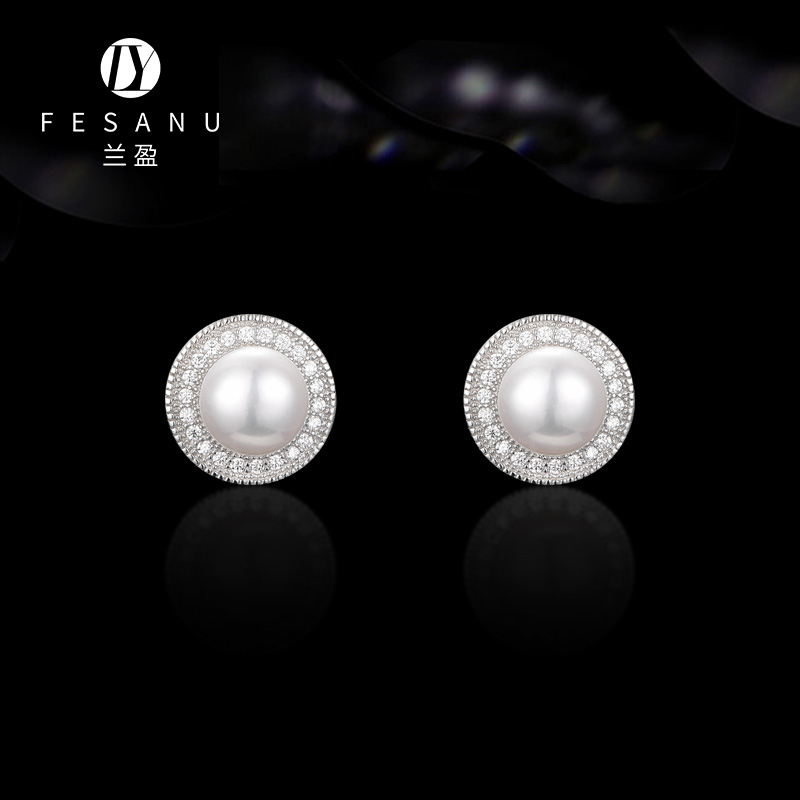 兰盈高级感耳环女法式耳钉