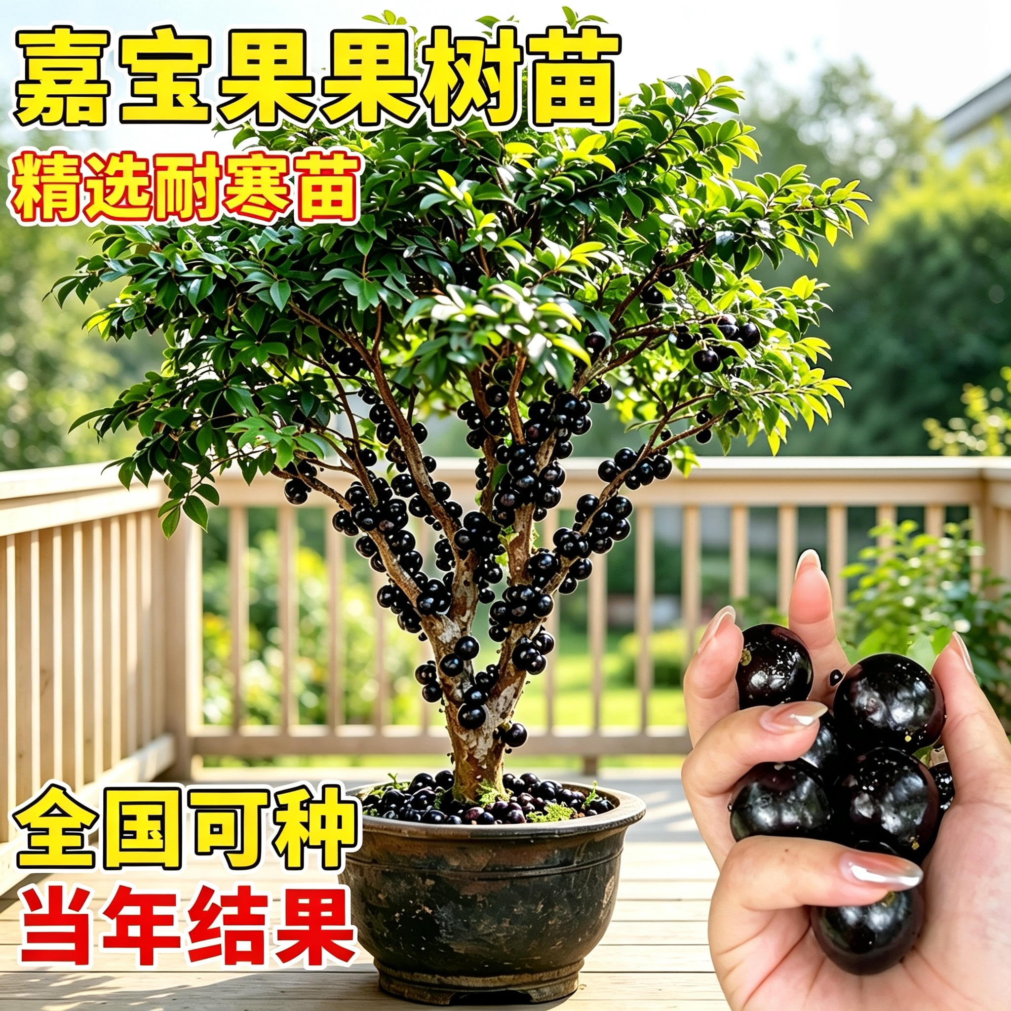 嘉宝果苗当年结果盆栽南北可种图片