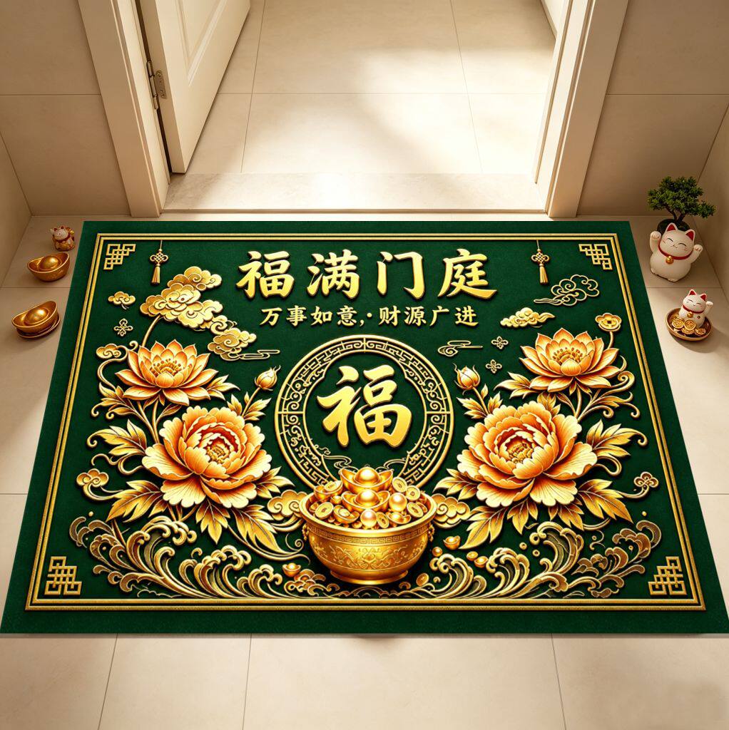 福满门庭玄关招财吸水防滑门垫