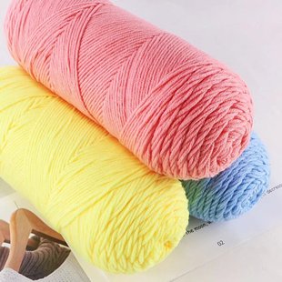 200g5股牛奶棉情人棉燕子绒春燕毛线织春四两毛衣大团中粗腈纶线