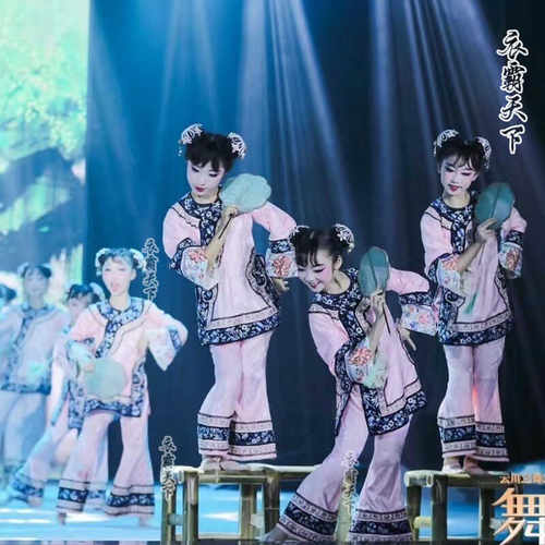 新款儿童清汉演出服晚清格格改良汉服中国风满宫廷忆江南汉唐舞服