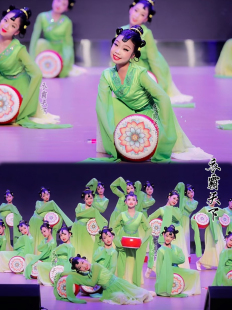 元 汉唐舞演出服古典舞踏鼓声声女中国风惊鸿书简表演服 旦儿童水袖