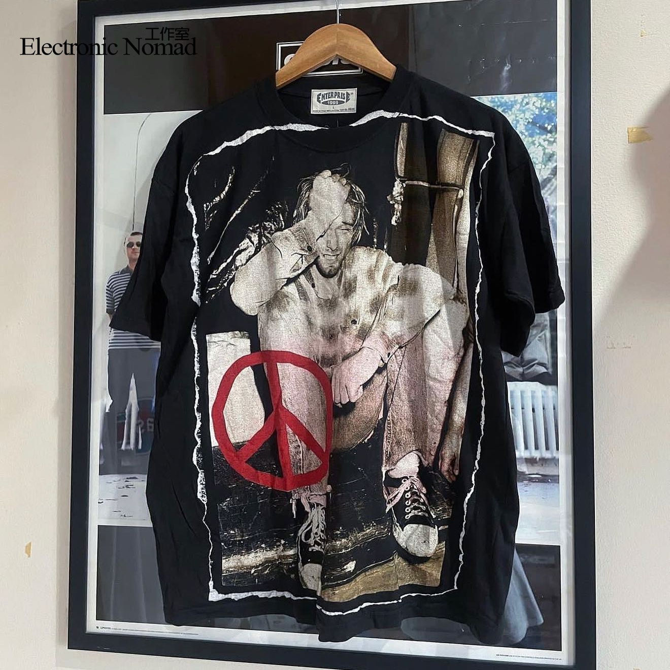 EN 水洗大师Nirvana主唱 科特柯本 Kurt Cobain短袖T恤210克重