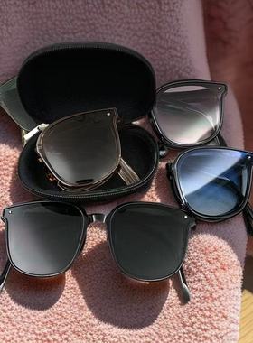 折叠太阳镜女时尚显瘦复古个性高级感开车墨镜男防晒防紫外线眼镜