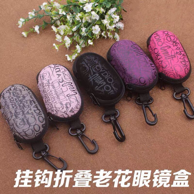 代发折叠眼镜盒新款腰挂镜盒男女款通用镜盒子穿皮带时尚便老花镜