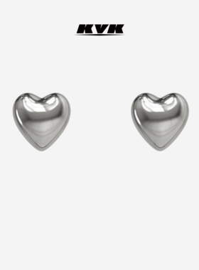 KVK THE HEART 心系列心心相印耳夹 心形送女生送闺蜜耳饰女