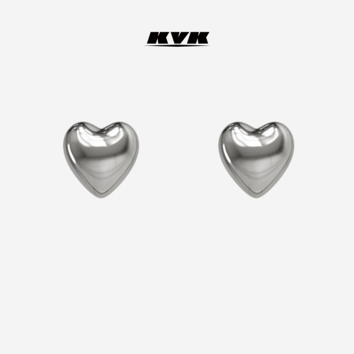 KVK原创设计心心相印耳夹