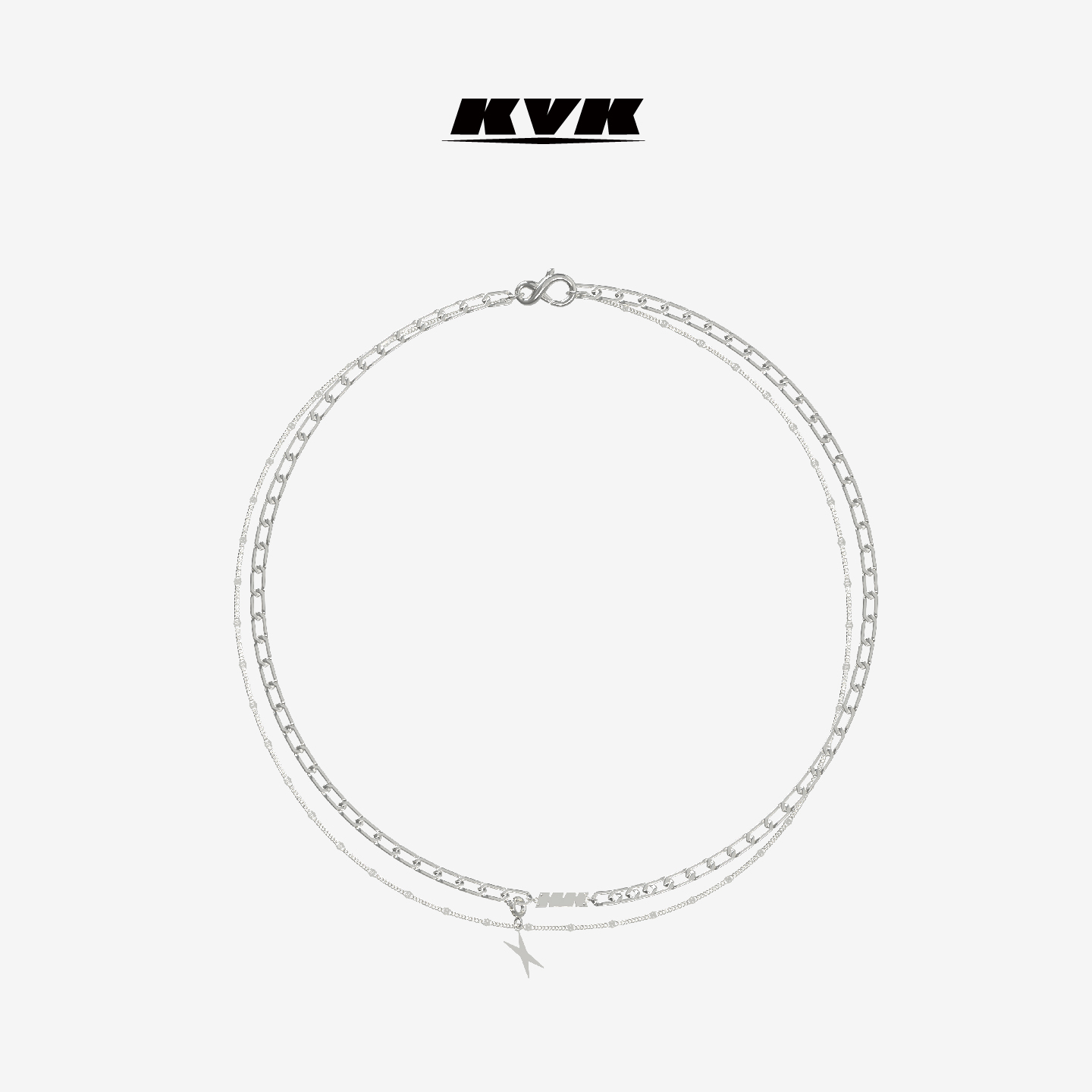 KVK双层叠戴项链【王嘉尔同款】