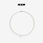 原创设计双层叠戴中性项链 X潜能系列自由组装 王嘉尔同款 KVK