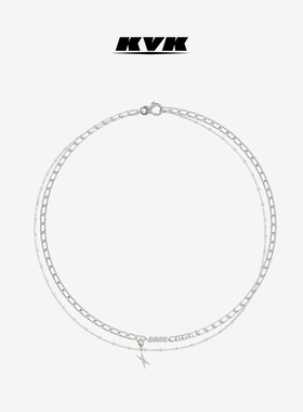 【王嘉尔同款】KVK X潜能系列自由组装原创设计双层叠戴中性项链
