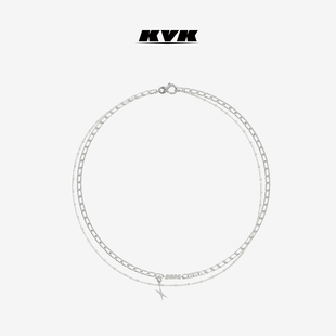 X潜能系列自由组装 KVK 原创设计双层叠戴中性项链 王嘉尔同款
