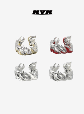 kvk男女925银原创明星同款戒指