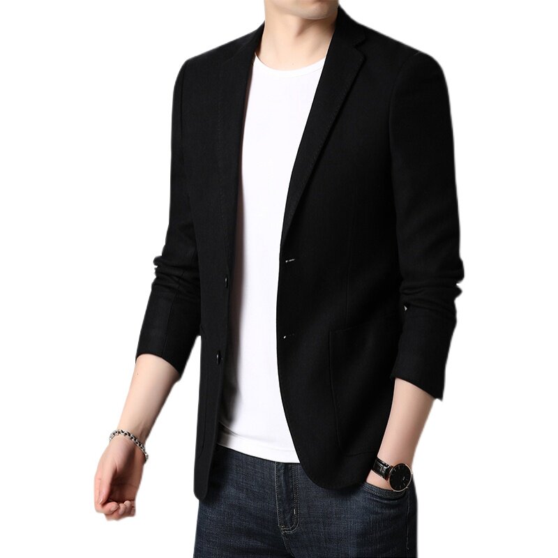 2023春款男士上衣中青年流行修身潮流西服P165,男装西服,电商D223-1