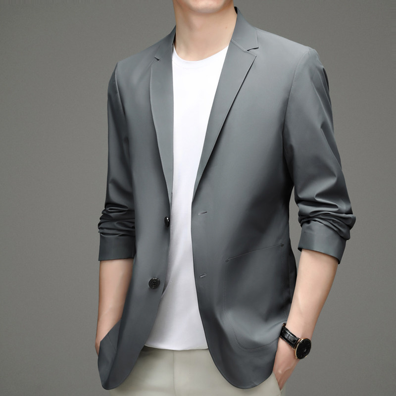2023春款男士上衣中青年流行修身潮流西服P175,男装西服,电商D223-1