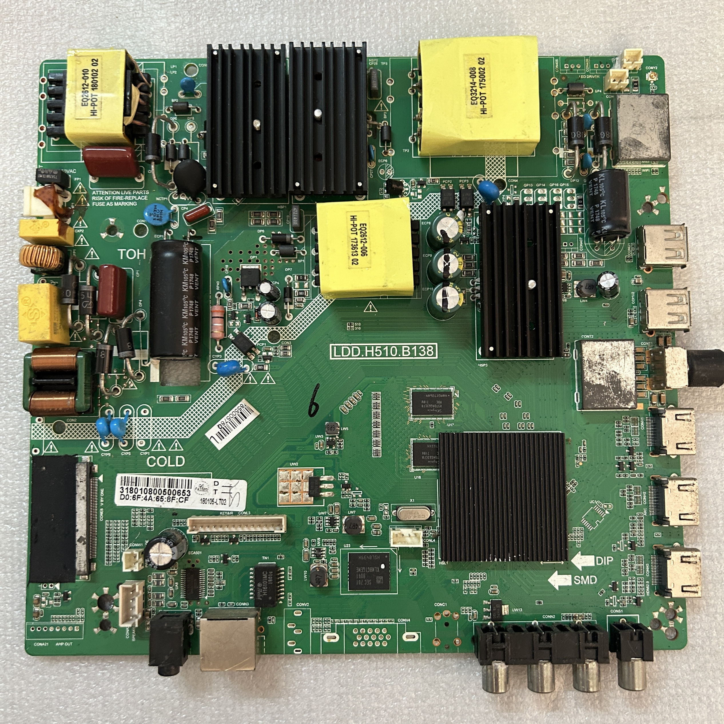 LDD.H510.B138 4K 5D501AKW 5D559AW 5D506AKW 5D559AW电视主板