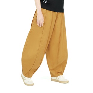 感恩太极2025春秋新款纯棉太极裤女练功裤男灯笼裤功夫武术训练裤