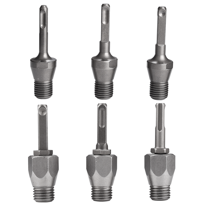 冲击钻转水钻头电锤转水钻连接杆墙壁开孔器转换接头转变打水配件