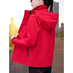 撤柜户外冲锋衣女款新款春秋三合一可拆卸防风加绒加厚秋冬季外套