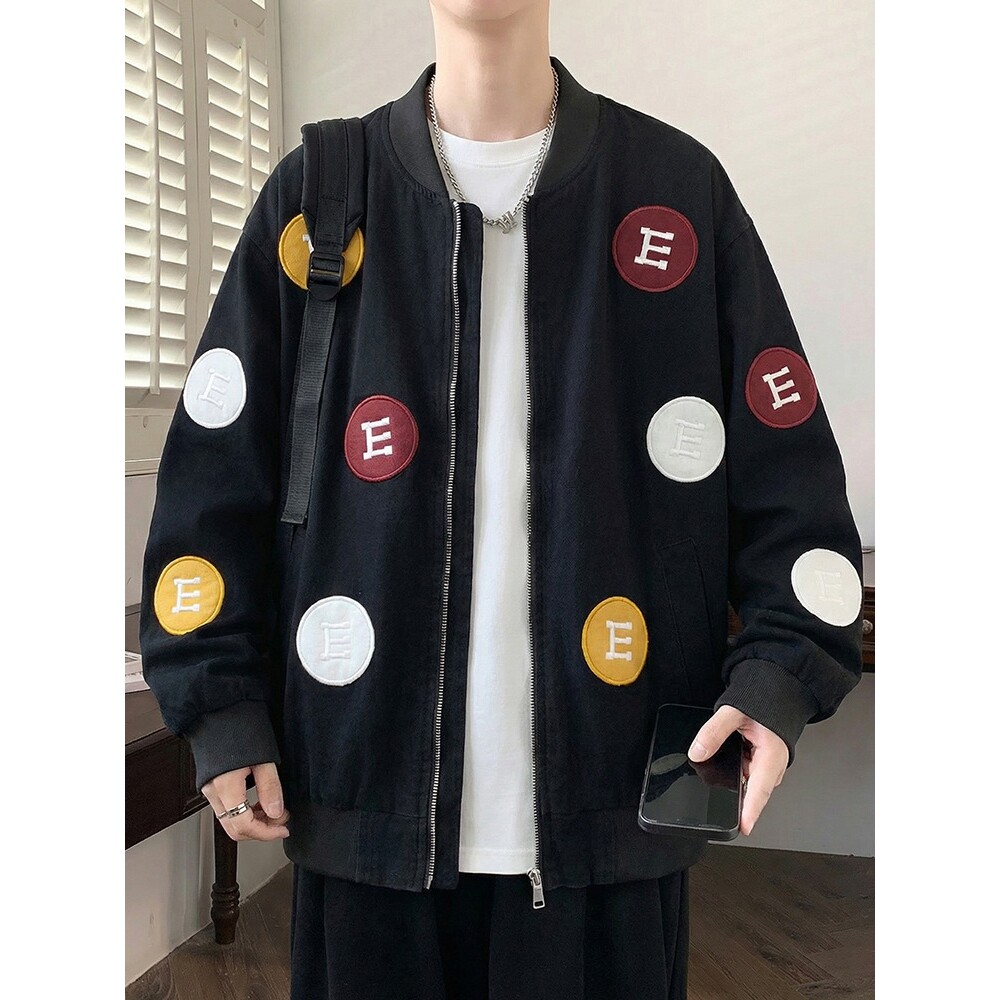 撤柜春秋季青少年潮牌牛仔外套男孩初高中学生夹克上衣服大童男装