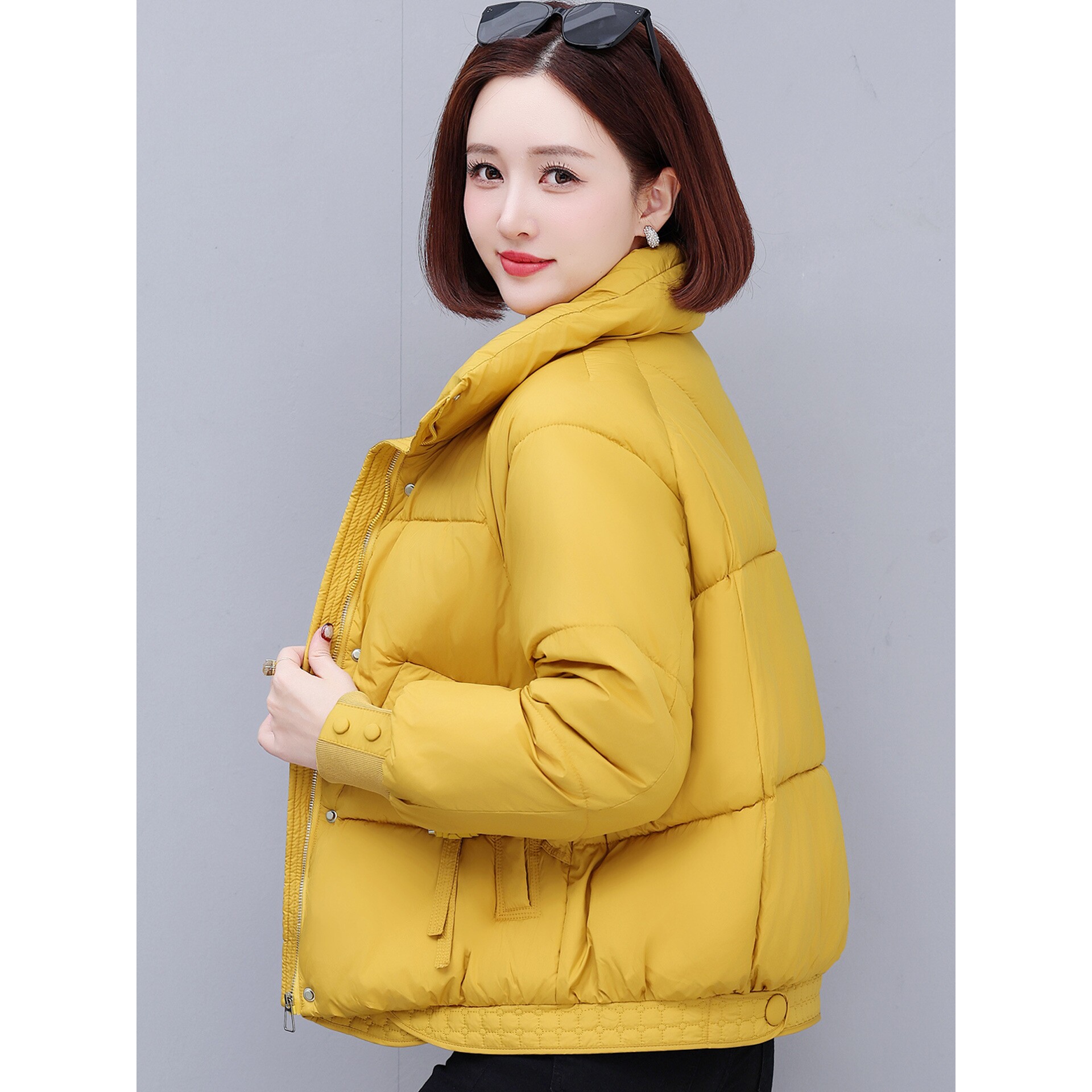 撤柜短款羽绒棉衣女冬季新款中年妈妈加厚保暖小棉袄棉服夹棉外套