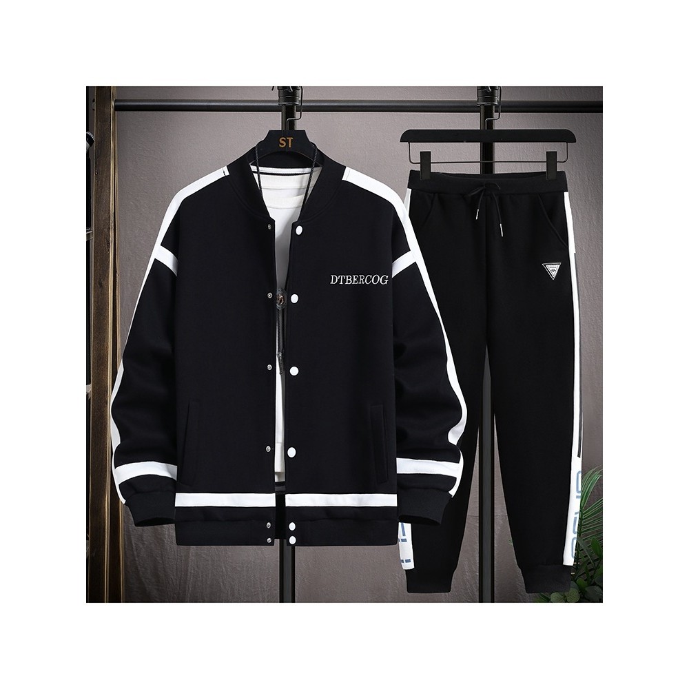 品牌断码春秋季青少年夹克棒球服套装岁男初高中学生运动开衫外套