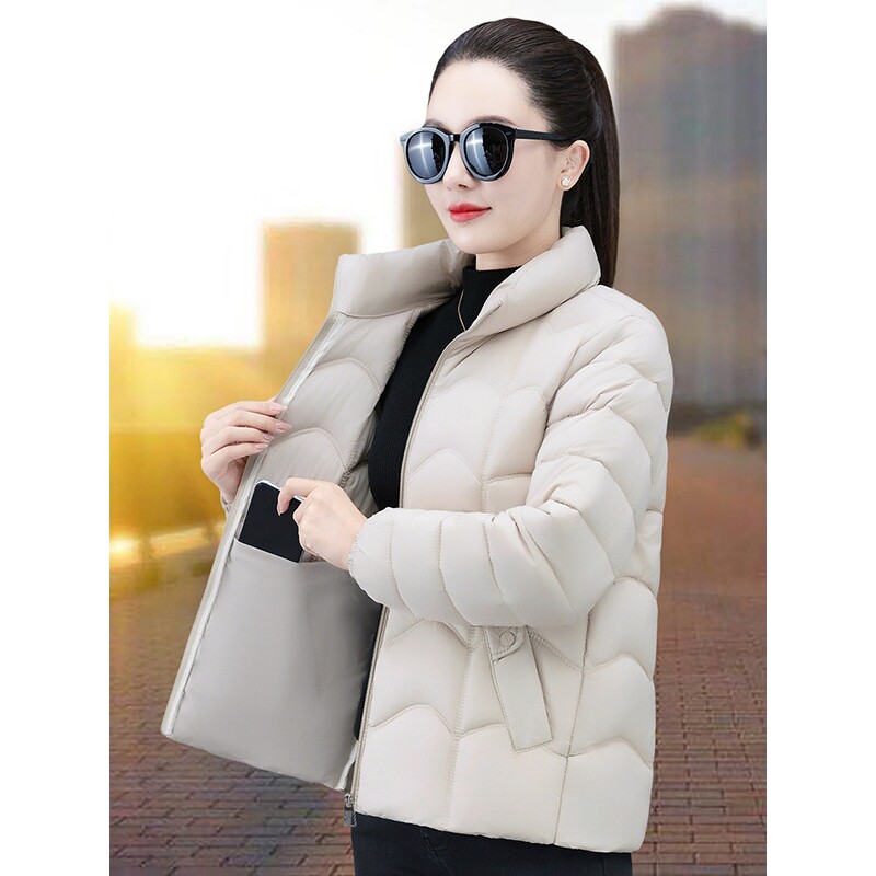 撤柜秋冬轻薄宽松羽绒棉服女士冬季新款短款立领时尚棉衣棉袄外套