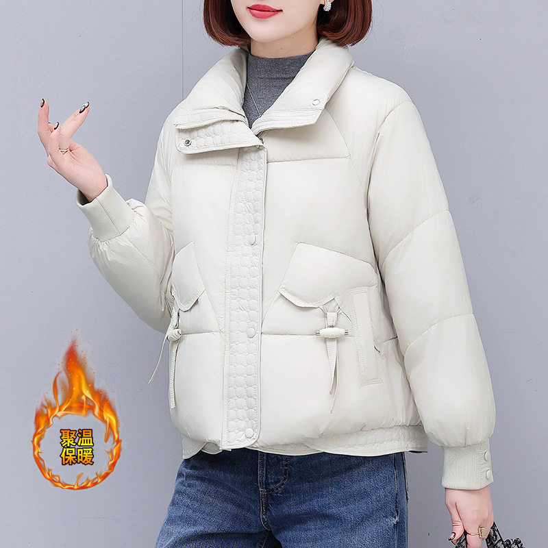 撤柜短版羽绒棉衣女士冬季新款泡芙感轻薄小个子显瘦时尚气质棉服