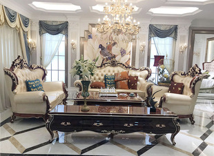 欧式家具新古典黑檀ZB98长茶几电视柜地柜沙发红榉木123促销25800