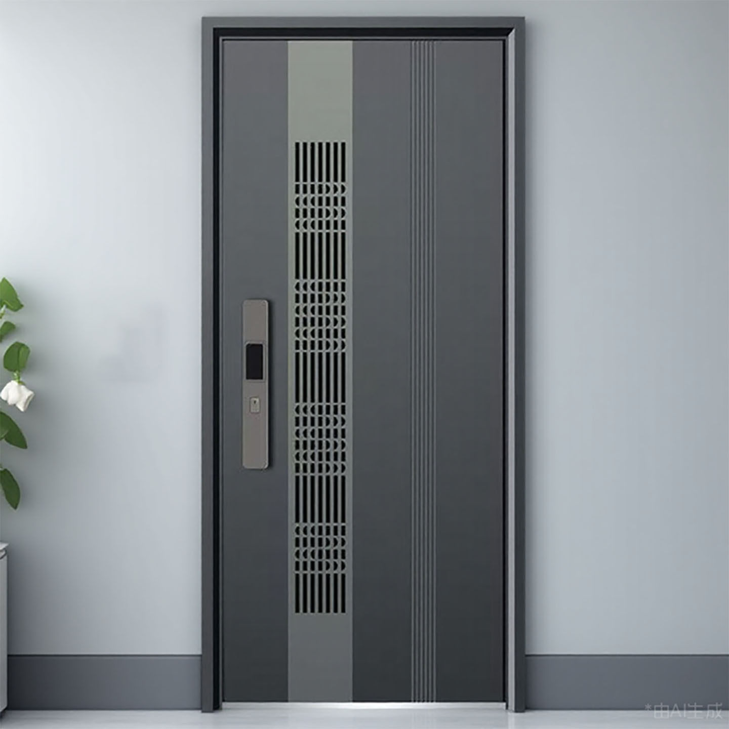2025新款甲级防盗门通风入户门推拉式门中门透气单门子母门可定制