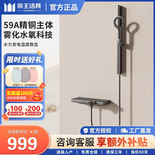 帝王洁具星环TC24005花洒淋浴无顶喷分体全铜简易钢琴按键数显