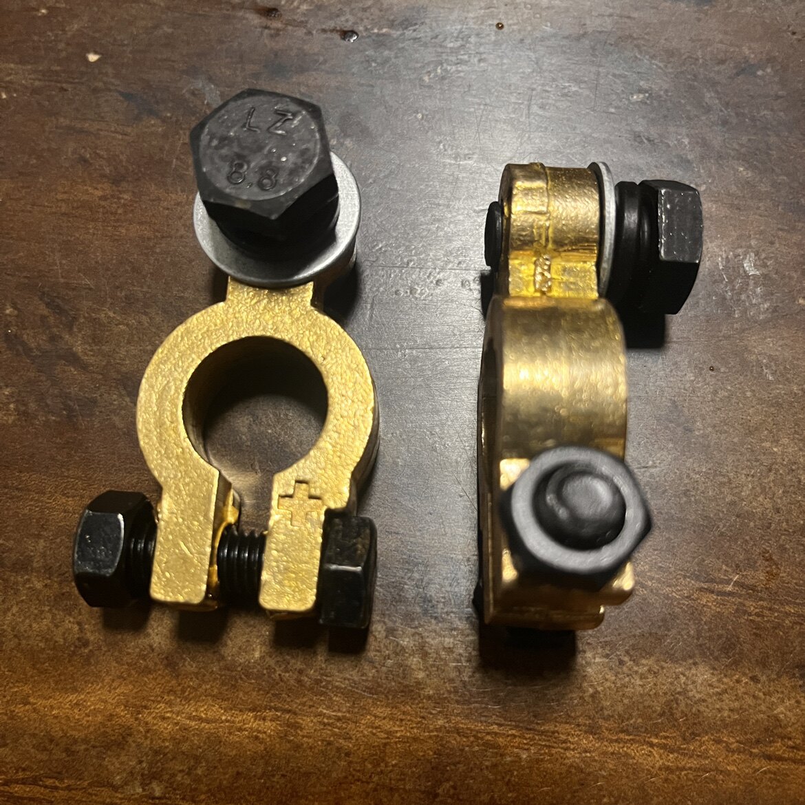 汽车电瓶接线桩头带大货车纯铜蓄电池接头货车纯铜装头电瓶线接头