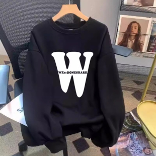 卫衣男休闲宽松长袖 男装 男士 大码 潮流 套头印花上衣外套薄款 秋款