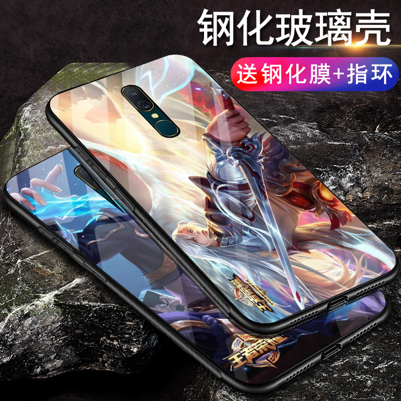 10-12新券oppoa9钢化膜poopa9玻璃oppo手机壳