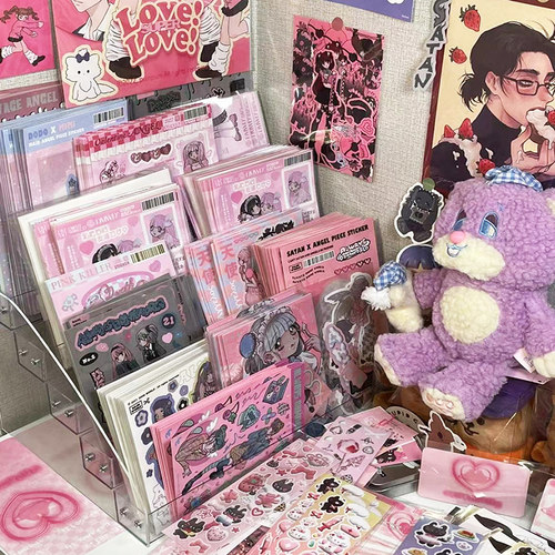咕卡贴纸收纳架咕盘卡套展示架