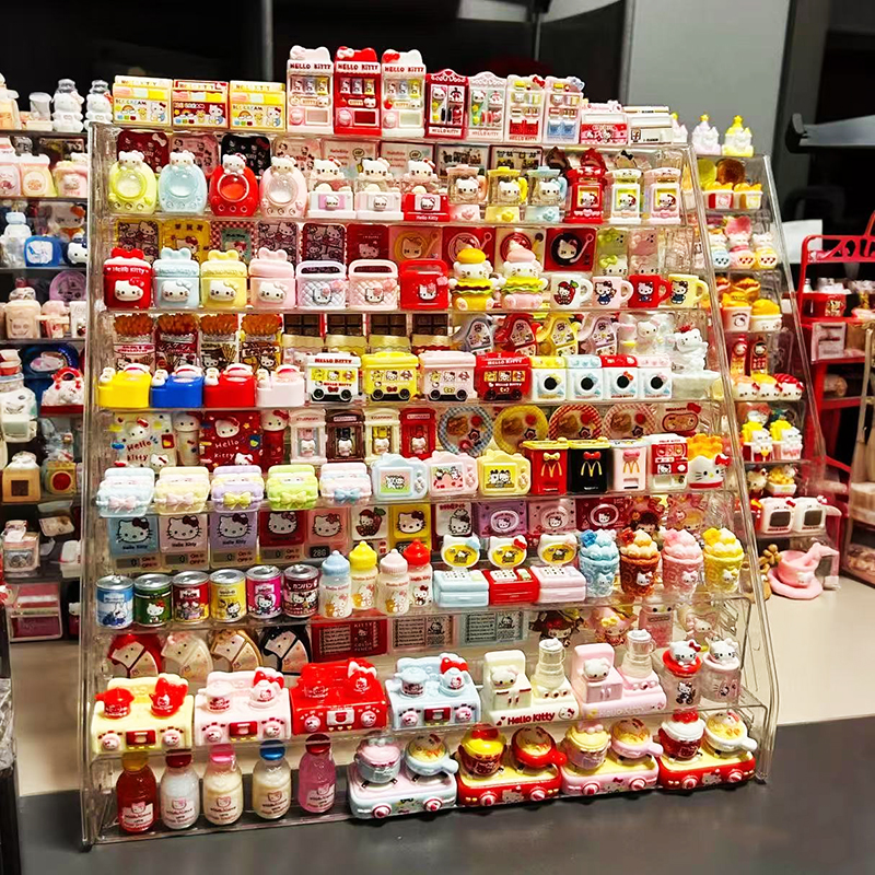 迷你食玩展示架透明小瓶子收纳盒