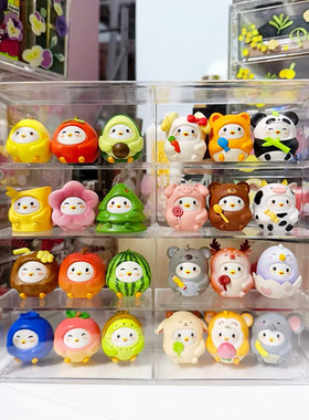蚂蚁庄园小鸡萌粒公仔展示盒