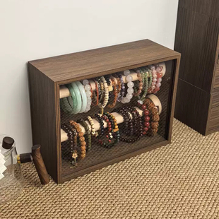 文玩手串收纳柜手链手镯水晶串收纳首饰盒核桃葫芦文玩收藏展示柜