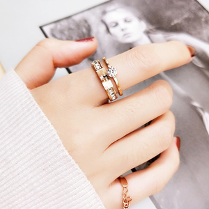 网红食指钛钢戒指