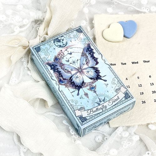 Tarot初学者经典塔罗新手入门经典史密斯韦斯特霁蓝冰蝶塔牌78张