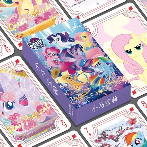 小马宝莉可爱卡通扑克牌二次元漫画动画休闲娱乐纸牌斗地主硬卡牌