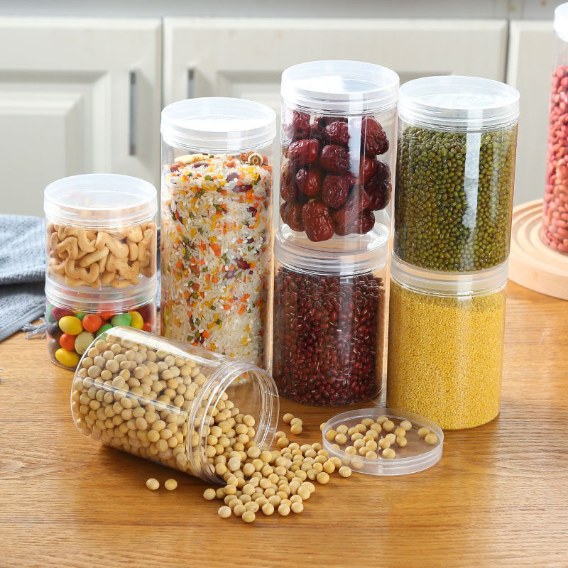 塑料密封罐食品级透明罐子五谷杂粮收纳盒糖果储物罐家用加厚,厨房/烹饪用具,密封罐,淘宝优惠券,粉丝福利购,淘宝优惠卷