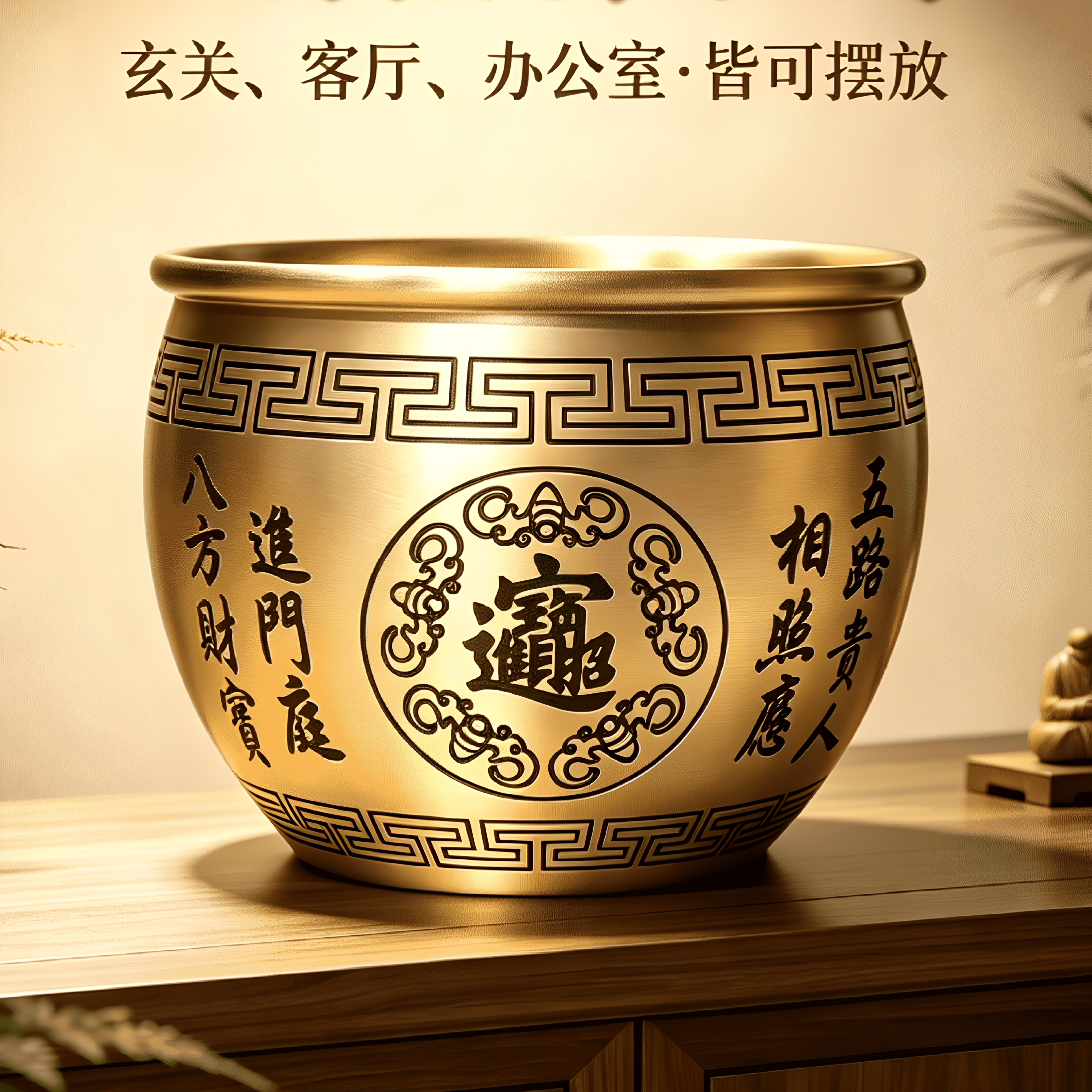 招财进宝摆件家用旺宅玄关装饰品